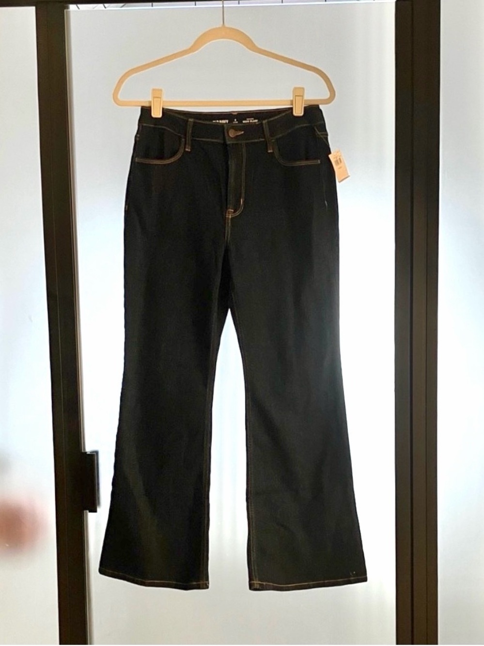 Old Navy Women's Dark Blue Flare Jeans-Short